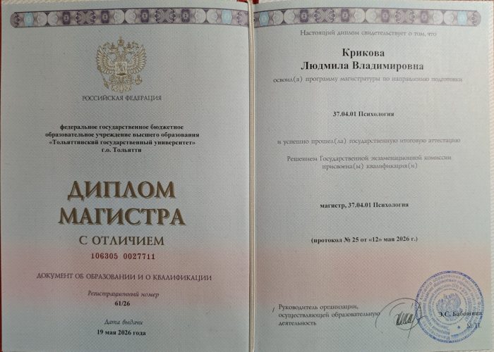 Диплом магистратура